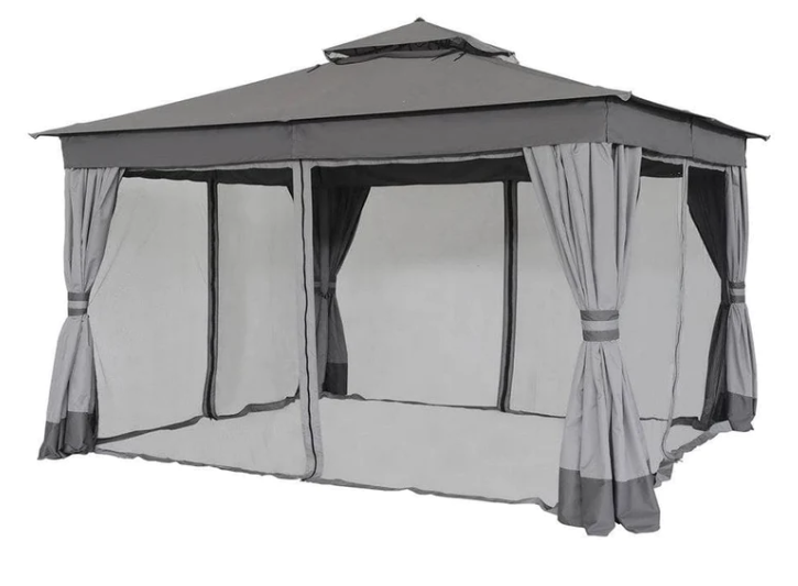 Original Replacement Curtain for Allen+Roth Easy Up Gazebo (10X12 Ft) Sold at Lowe's, Light Grey