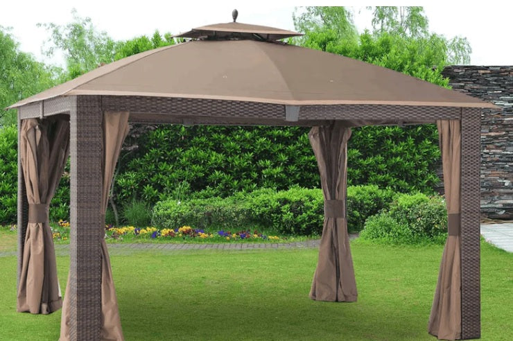Replacement Canopy for The Halcombe Gazebo - Standard 350 -Dark Brown