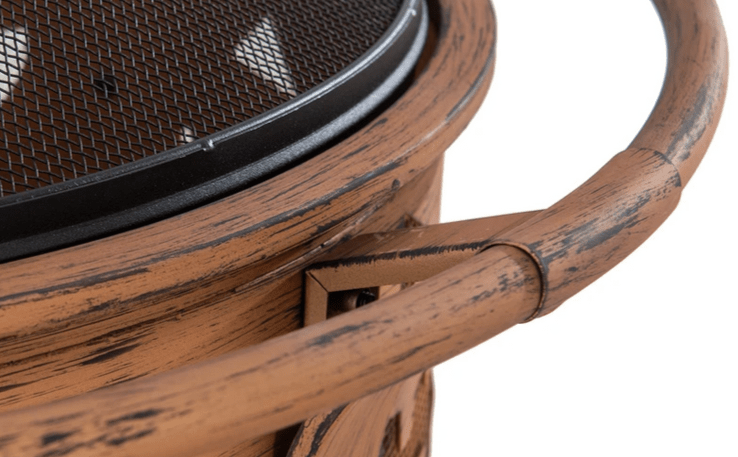 HALLOWEEN 30 in. Jack-o-lantern Round Wood Burning Firepit with poker