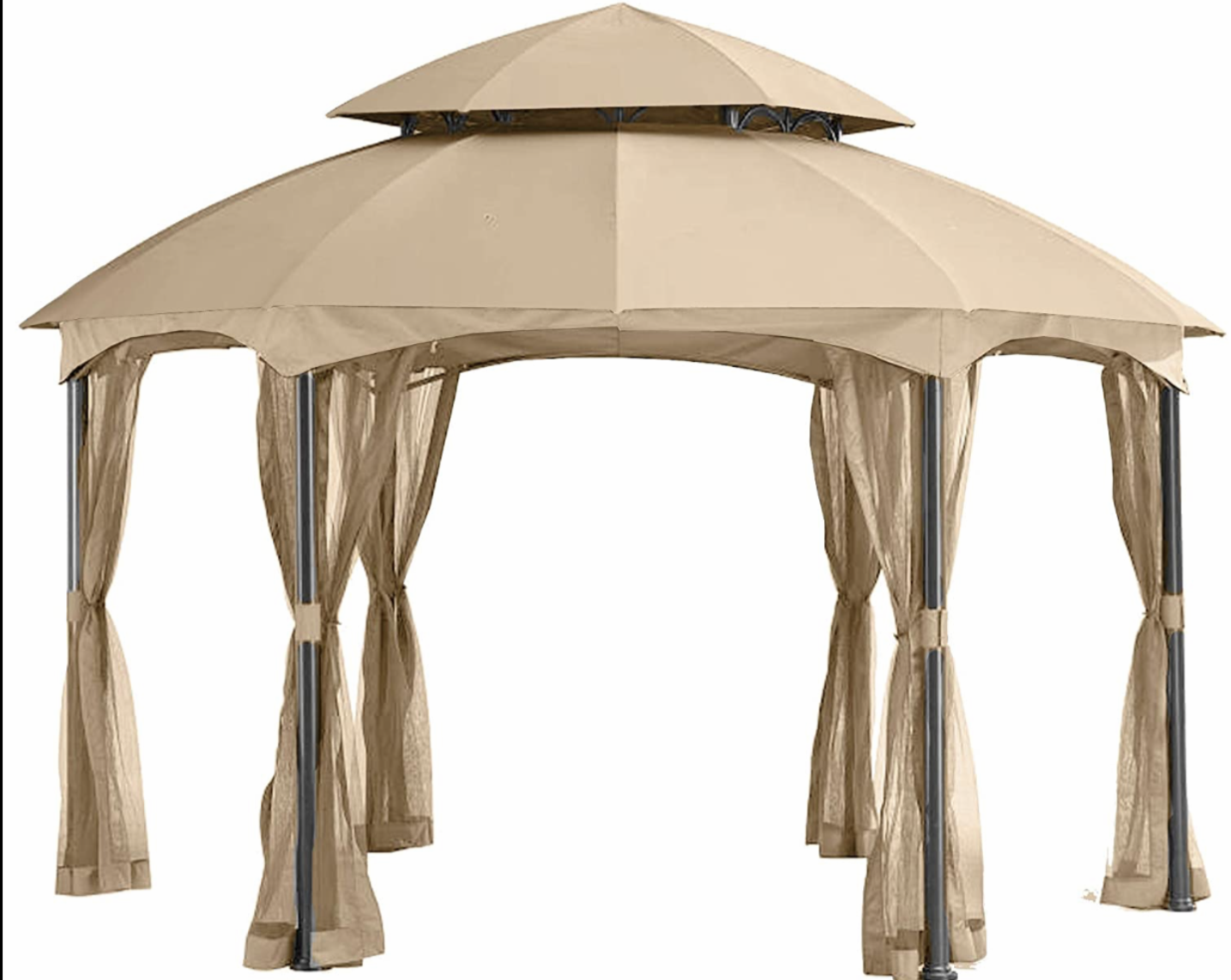 Replacement Mosquito Netting Screen for The Heritage Dome Gazebo - Beige