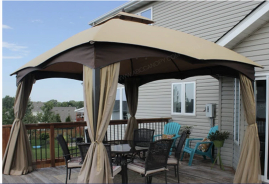 Lowes Allen and Roth 10 X 12 Gazebo Refresh Bundle Canopy,Bug Screen,Curtain All in one Package