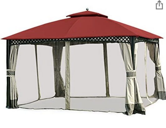 Big Lots Windsor Replacement 10x12 Canopy for L-GZ717PST-C Riplock 350 RED