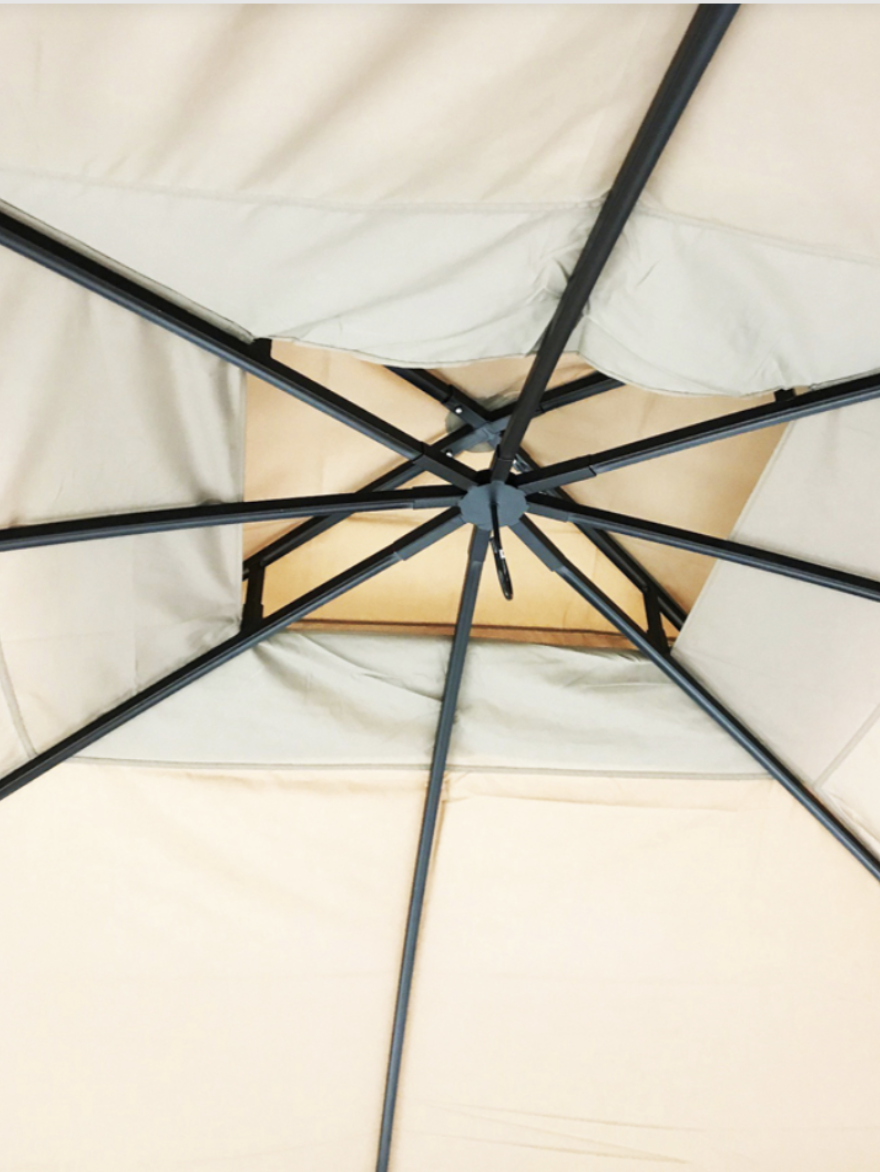 Replacement Canopy and Netting for Oakmont Gazebo  Model L-GZ1188PST-A