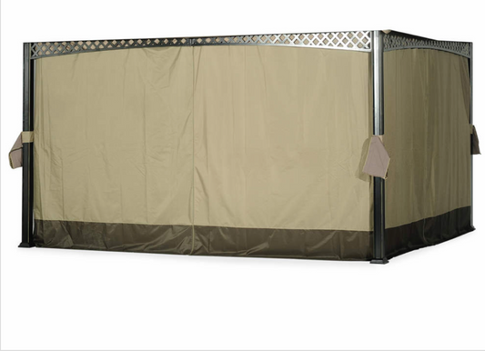 Original Replacement Curtain for Windsor Gazebo (10X12 Ft) L-GZ717PST-C Khaki