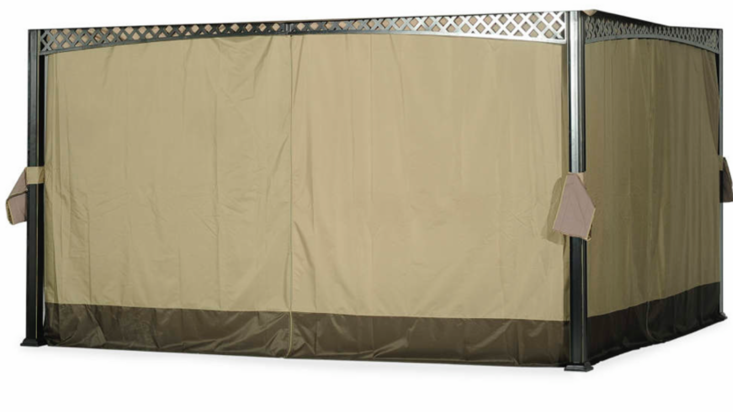 Oakmont Gazebo Replacement curtains 10x12 sold at Big lots REPLACEMENT ONLY: It is made for Oakmont 10X12 FT GAZEBO sold in BigLots