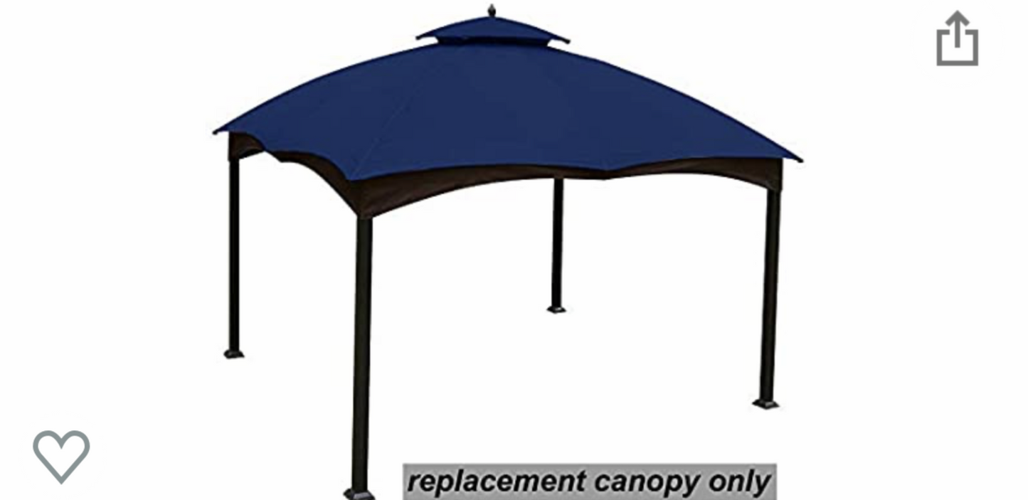 Navy Lowes Allen and Roth10 x 12 Gazebo Canopy New G-12S004B-1/GF-12S004BT
