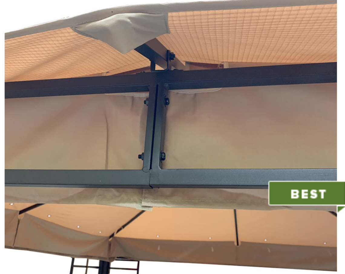 Refresh kit for Lowes Planter Box Gazebo - Riplock 350 L-GZ282PST-D canopy , curtain set screen set