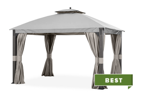 Replacement Canopy for The Shadow Creek Gazebo - RIP LOCK 350 - 10x12 Slate Gray L-GZ1140PST