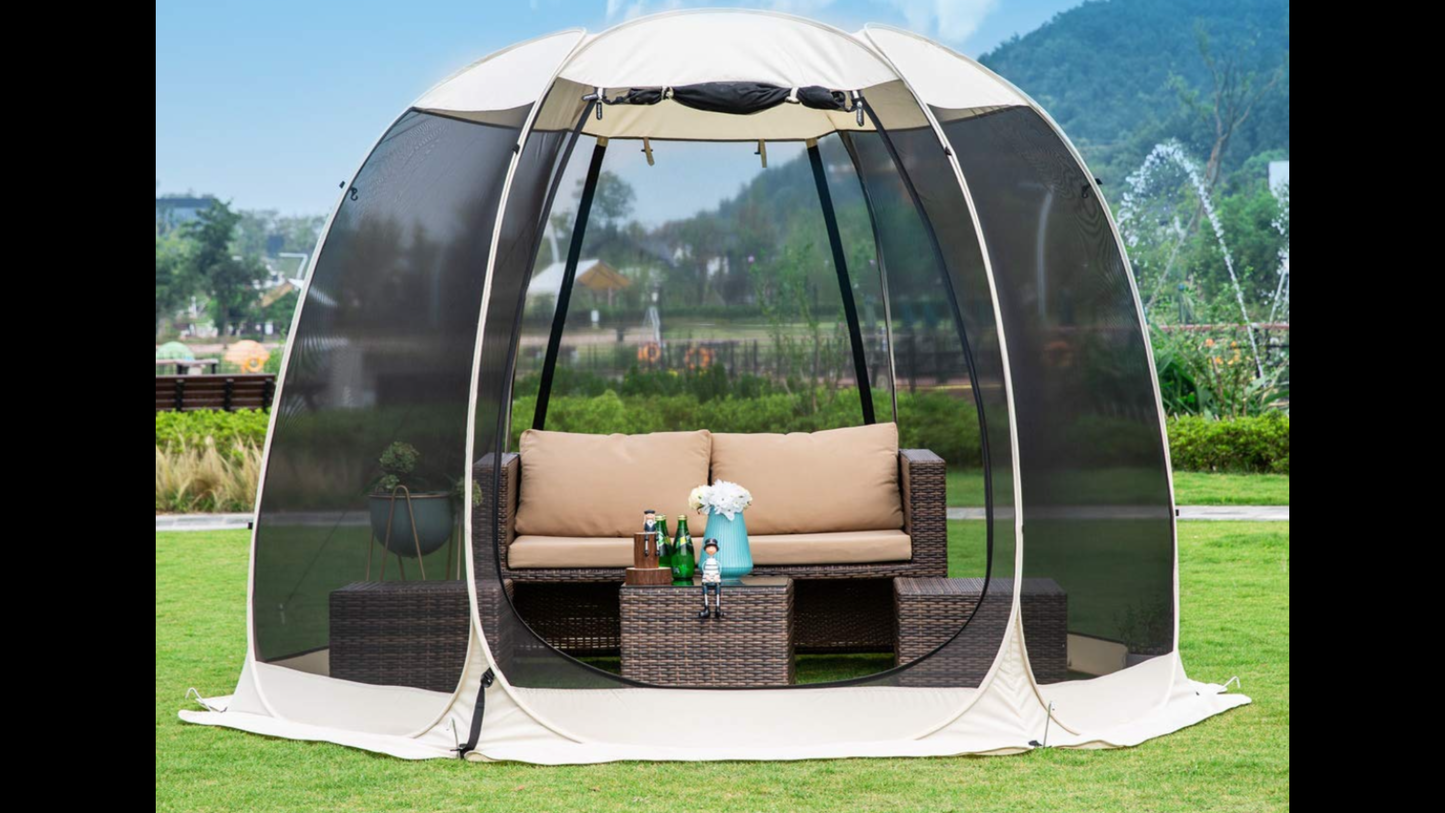 Pop Up Screen House Room 6-8 person Sun Shade Shelter Mesh Walls