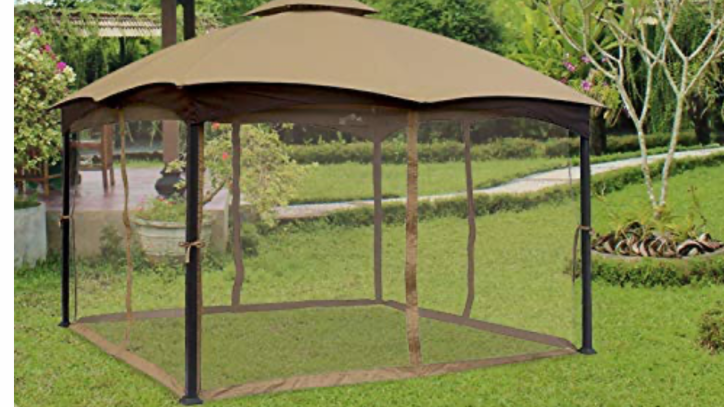 Allen Roth 10 X 12 Universal Netting Replacement Gazebo Mosquito ScreenQ