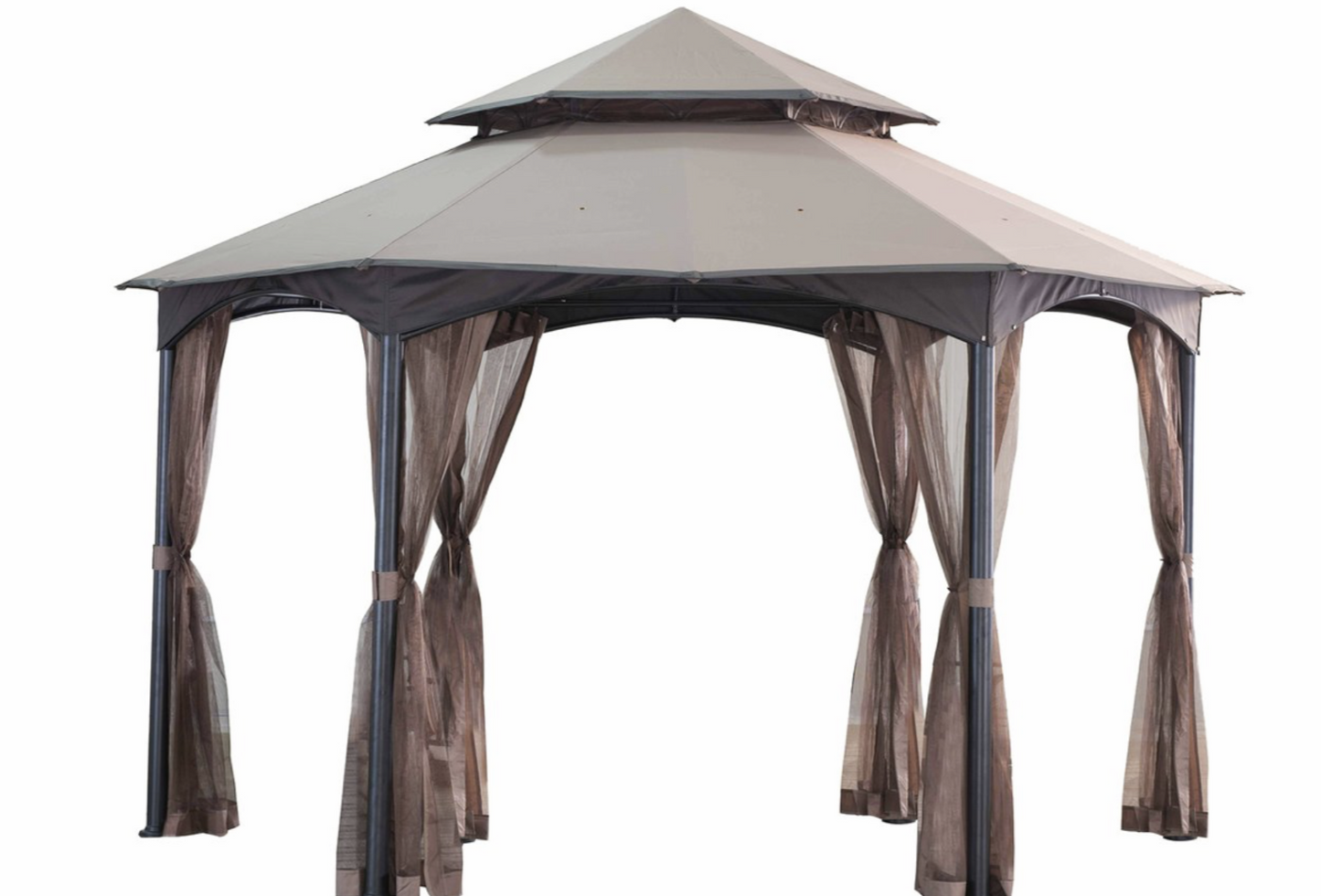 Khaki Replacement Canopy For South Bay Hexagon Gazebo (14X14 Ft) L-GZ793PST-A Sold At BigLots