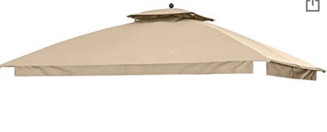 Replacement Canopy for The Shadow Creek Gazebo - Standard 350 - Beige L-GZ1140PST