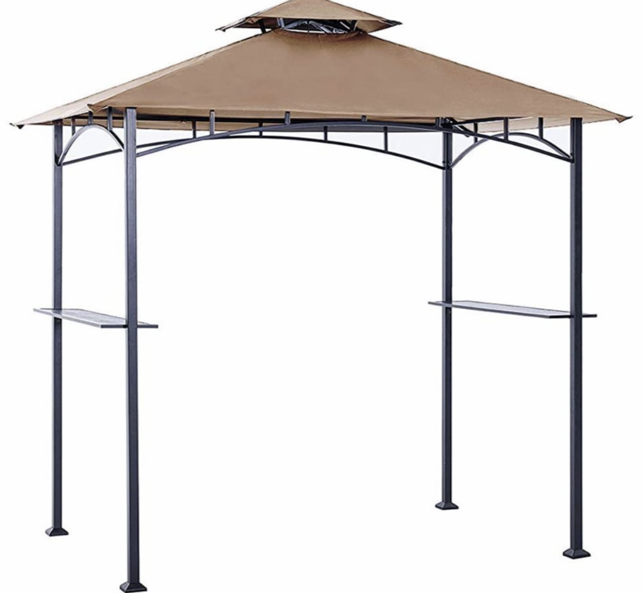 8' X 5' Grill Shelter Replacement Canopy roof ONLY FIT for Gazebo Model L-GZ238PST-6D Beige
