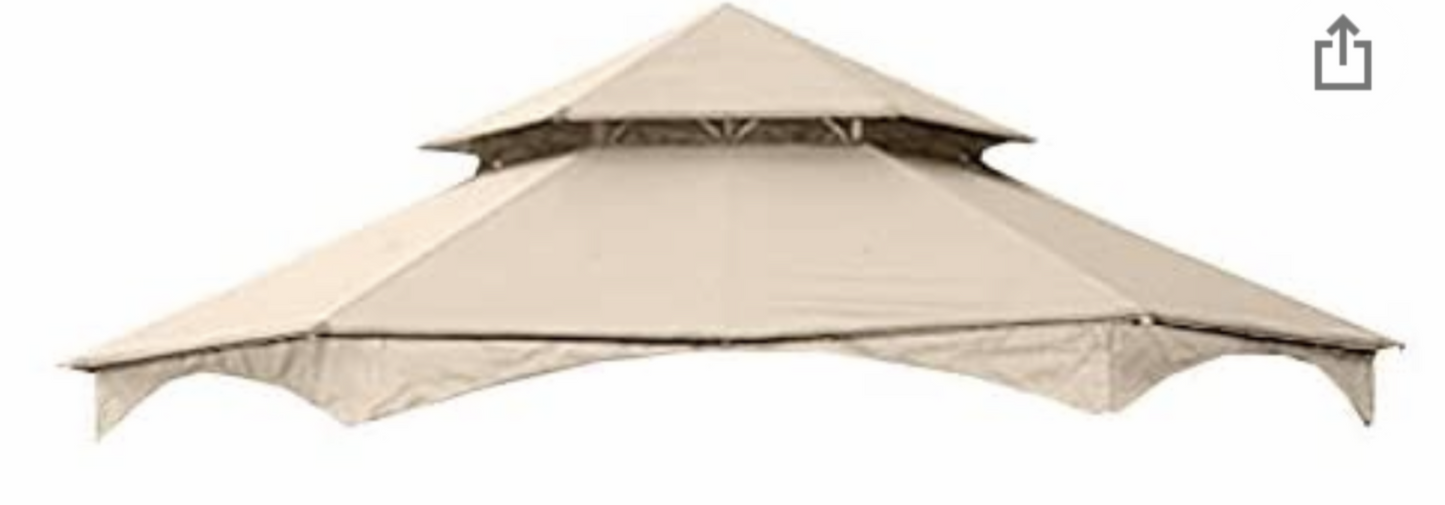 Replacement Canopy for The Southbay Hexagon Gazebo - Standard 350 - Beige