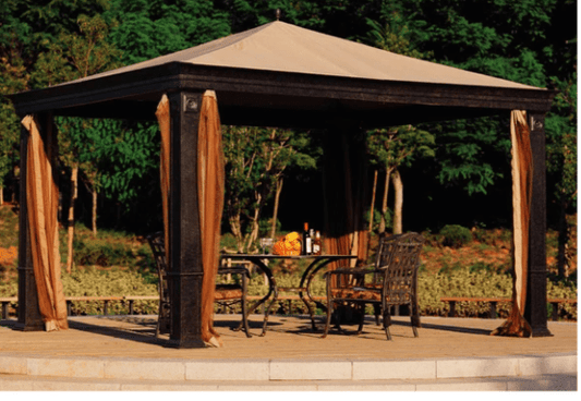 Khaki Replacement Canopy (Deluxe Version) For Sean Conway Gazebo (10X12 Ft) SA-585 Sold At Target