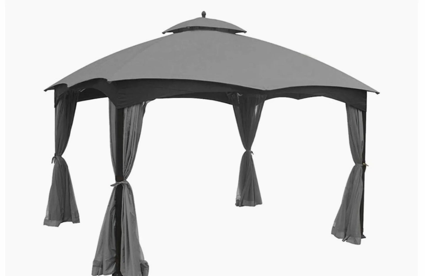 LOWES GREY TPGAZ2203F 10 X 12 GAZEBO REFRESH BUNDLE CANOPY,BUG SCREEN,CURTAIN ALL IN ONE