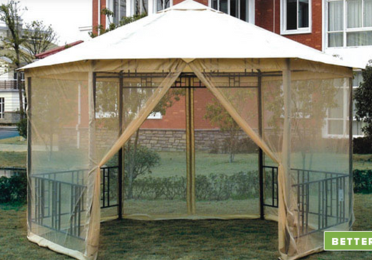 Hexagon 14 foot Gazebo Replacement Canopy - RipLock 350