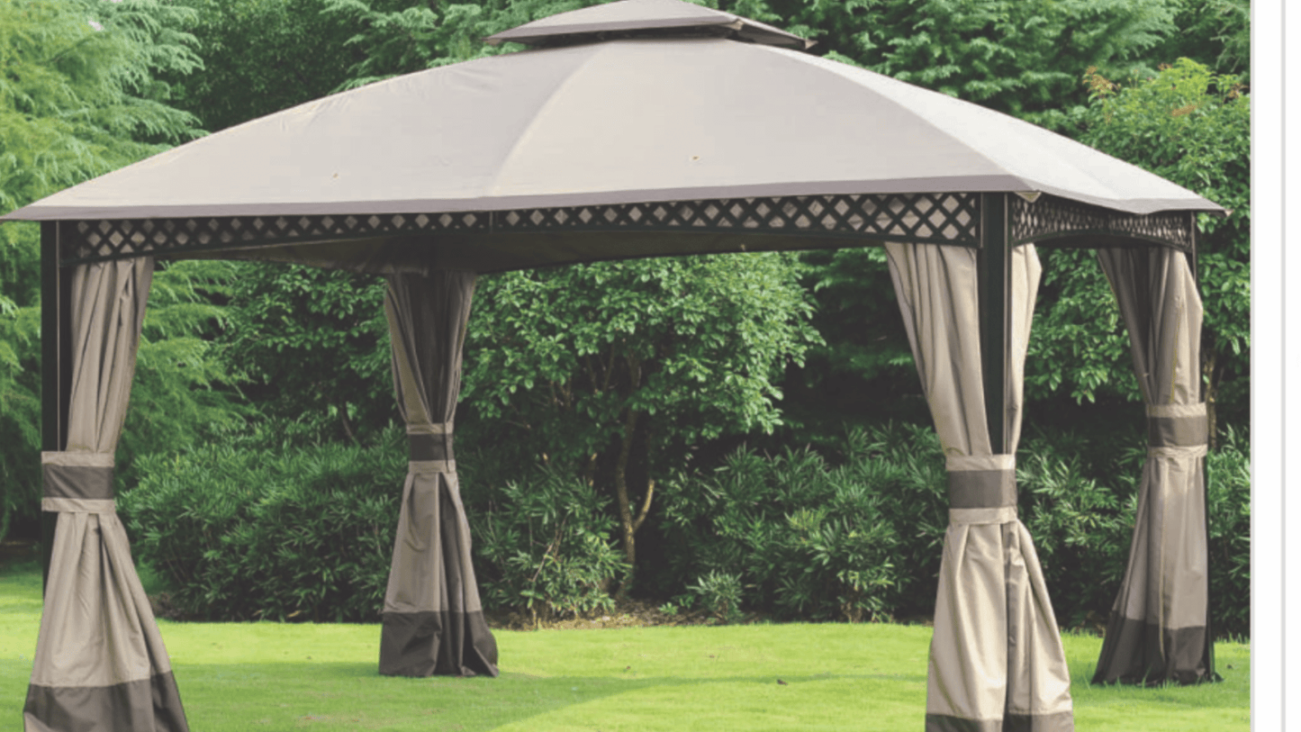 Oakmont Gazebo Replacement curtains 10x12 sold at Big lots REPLACEMENT ONLY: It is made for Oakmont 10X12 FT GAZEBO sold in BigLots