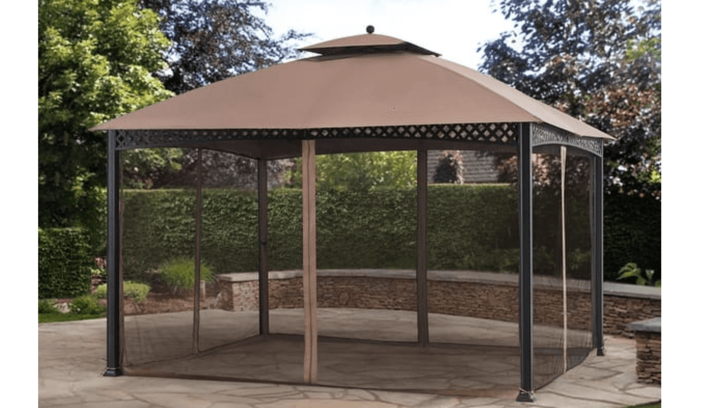 Sunjoy Original Manufacturer Replacement Mosquito Netting for Windsor Gazebo (10'X12') Model L-GZ717PST-C