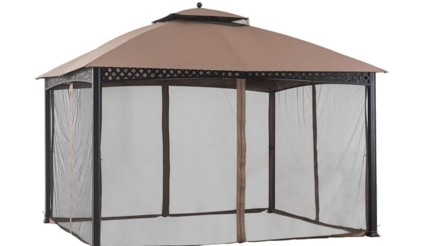 Sunjoy Original Manufacturer Replacement Mosquito Netting for Windsor Gazebo (10'X12') Model L-GZ717PST-C