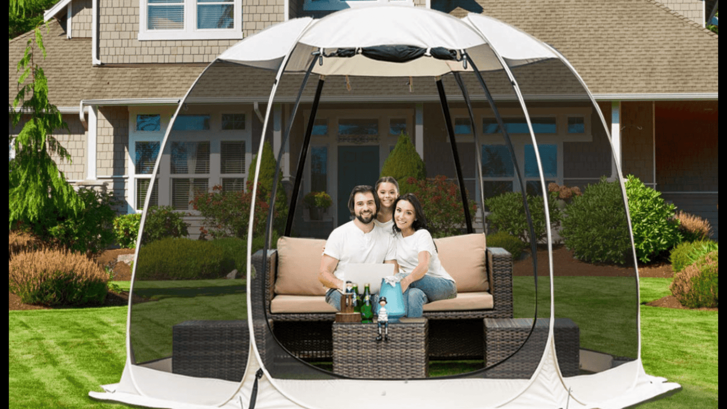 Pop Up Screen House Room 6-8 person Sun Shade Shelter Mesh Walls
