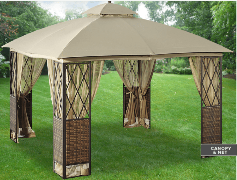 Replacement Canopy for Wicker Gazebo - RipLock 350