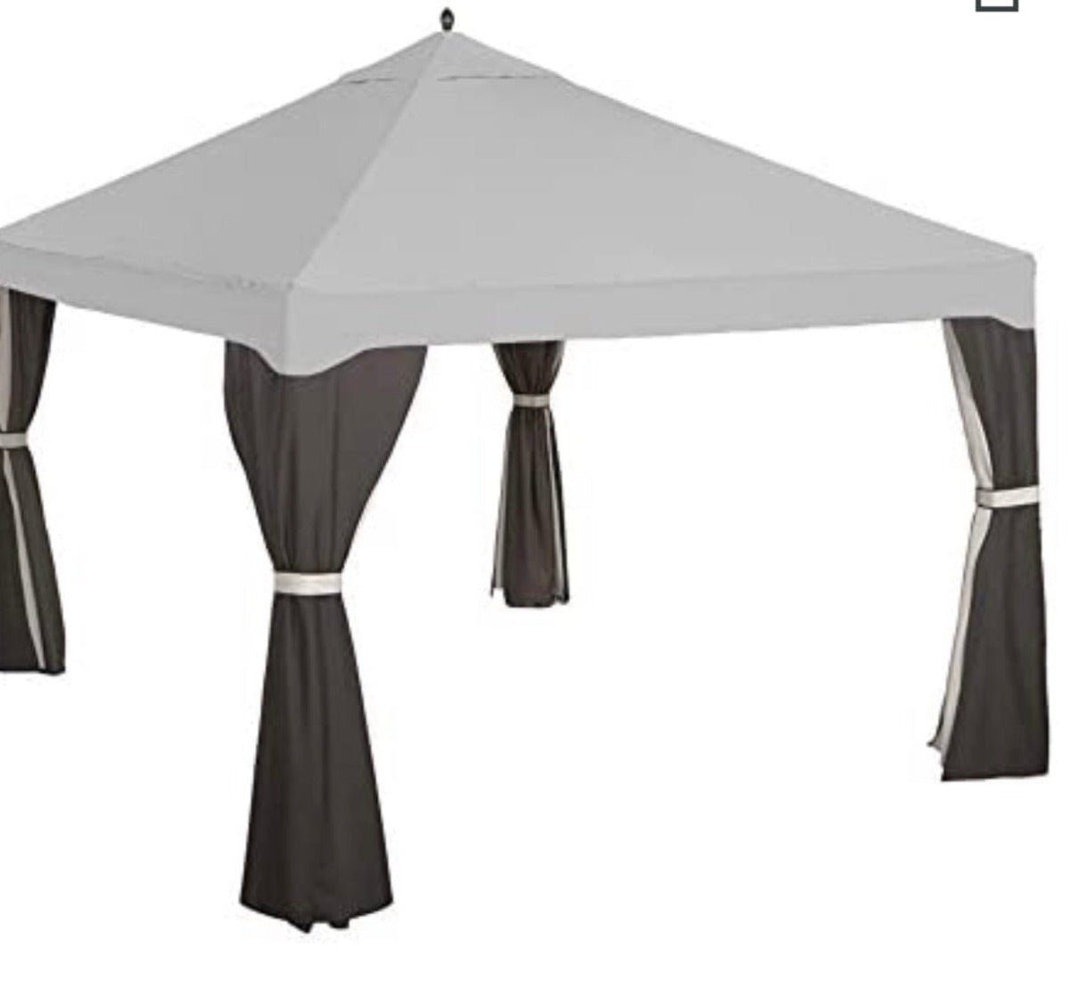 Replacement Canopy Top Cover for Garden Treasures S-1210GZN 10' x 12' Gazebo GRAY RIPLOCK 500