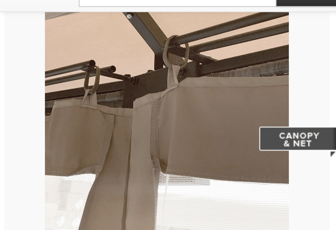 Replacement Curtain Set for Lakewood Gazebo