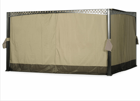Replacement Privacy Curtain for Big Lits Dome Gazebo (10X12 Ft) L-GZ717PST-C Beige