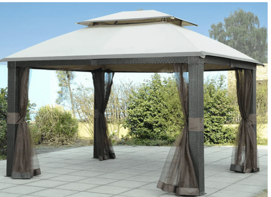 Replacement Canopy (Deluxe Version) For Revella Gazebo (10x12 FT) L-GZ806PST-A2 Sold At Sam's