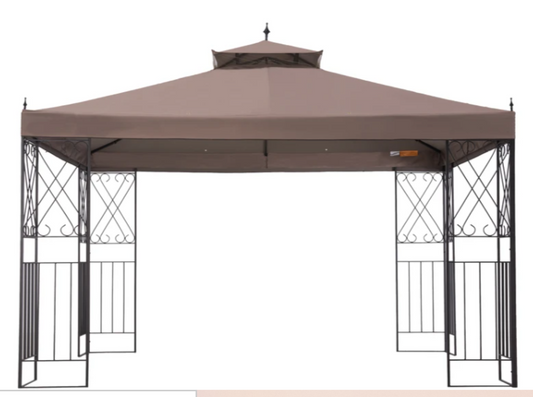 Sunjoy Khaki+Dark Brown+Capulet olive Replacement Canopy For Classic Scroll Gazebo (10X12 Ft) L-GZ288PST-4D Sold At Walmart CA