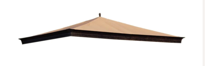 Khaki Replacement Canopy (Deluxe Version) For Sean Conway Gazebo (10X12 Ft) G-GZ107PST-06 Sold At Target