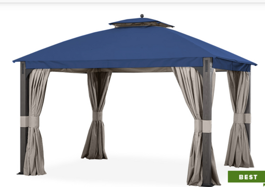 Replacement Canopy for The Shadow Creek Gazebo - Rip lock 350 - True Navy L-GZ1140PST