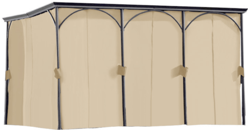 Somerset Gazebo L-GZ212PCO-B Replacement Curtain Set Beige