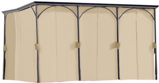 Somerset Gazebo L-GZ212PCO-B Replacement Curtain Set Beige