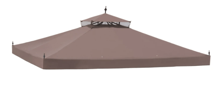 Sunjoy Khaki+Dark Brown+Capulet olive Replacement Canopy For Classic Scroll Gazebo (10X12 Ft) L-GZ288PST-4D Sold At Walmart CA