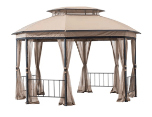 SunJoy Sesame+Light Brown Replacement Canopy For A111511000Octagonal Gazebo