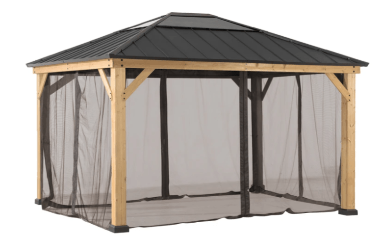 Sunjoy Universal Mosquito Netting for 11 ft. ×13 ft. Wood-Framed Gazebos