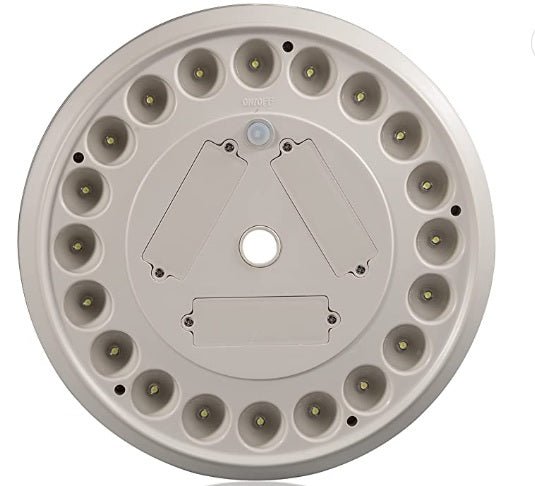 Sunnytech 2nd Generation Solar Flag Pole 20led Light, Brightest, Most Powerful, Longest Lasting & Most Flag Coverage, LED Downlight Light up Flag on Most 15 to 25Ft Flagpole, Upgraded Electric Circuit