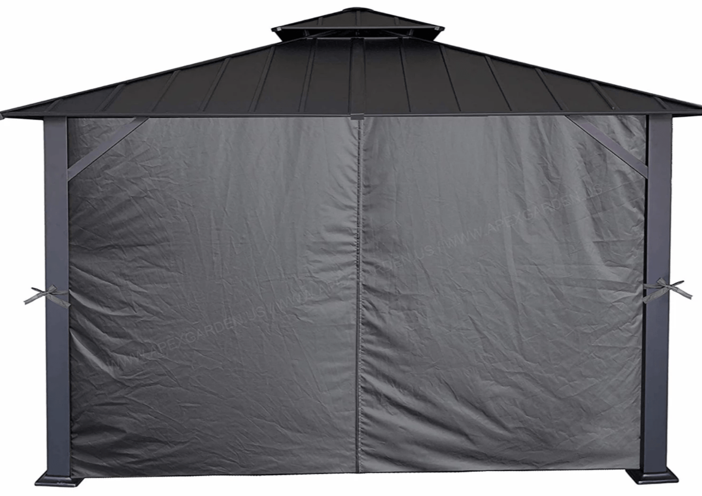 Universal 10 x 13 Replacement Curtain Grey all four curtains with snap rings