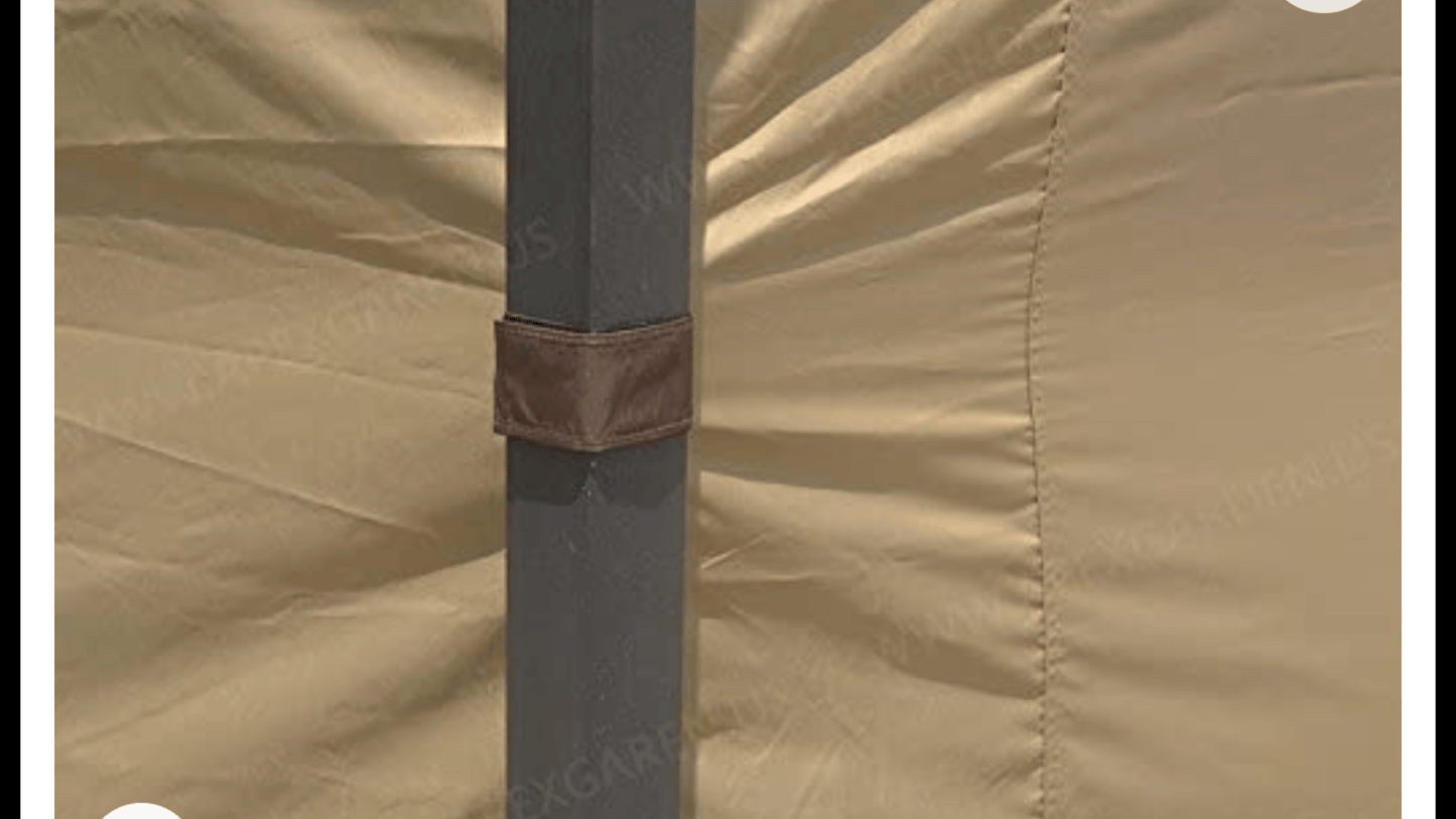 Universal 10 x12 Lowes Allen and Roth OEM full set gazebo curtains 4 sides Lowe’s 510327