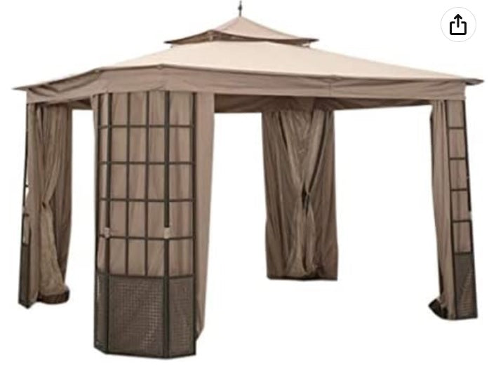 Replacement Canopy Top Cover for Villa Tuscany Gazebo - Rip Lock 350