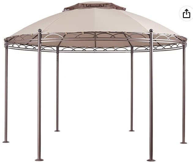 Replacement Canopy Top Cover for Walnut Park Gazebo - RipLock 350