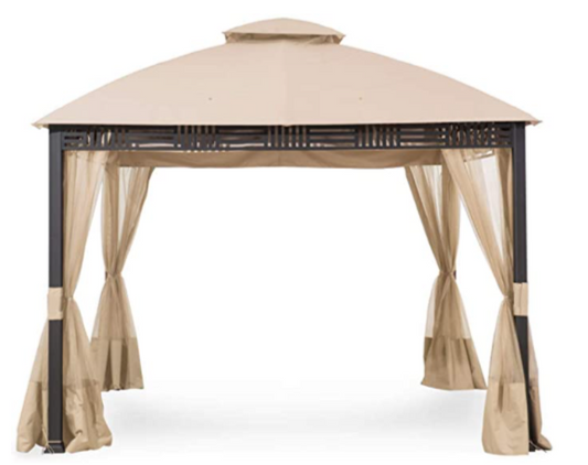 10x12 Replacement Canopy Top Cover for Big Lots Westdale -Gazebo - 350 - Beige 1/0/042P:A101012