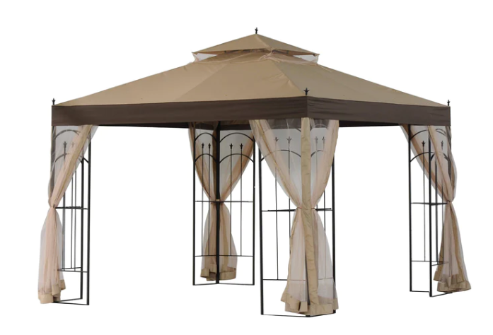 Golden+Dark Brown Replacement Canopy For Gazebo (10X10 Ft) L-GZ042PST-3 Sold At Sears & Kmart